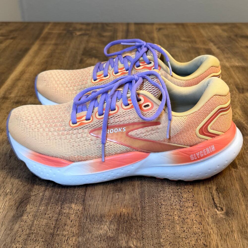 Brooks Glycerin 21 Shoe Running Walking Neutral DNA Loft Sunburst Women’s 9B - Picture 10 of 11